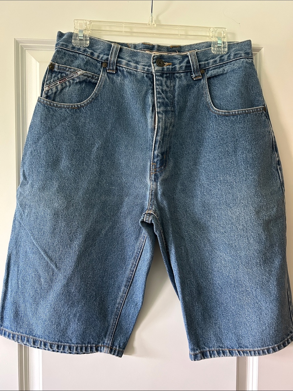 Paco Sport Vintage Men's Relaxed Fit Jean Shorts in Light Blue Denim